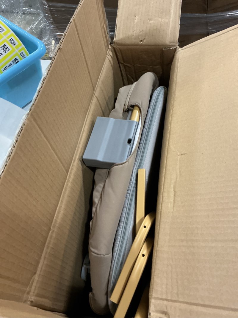 Condition photo showing As Is for 3 in 1 Baby Bassinet, Rocking Bassinets with Comfy Mattress and Wheels, Adjustable Height Bassinet Bedside Sleeper, Easy Folding Portable Crib for Newborn (Green)