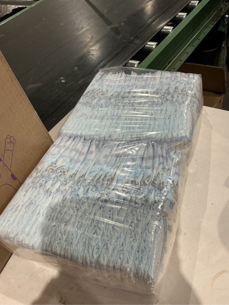 Condition photo showing Good Condition for luvs size 7 baby diapers, platinum protection bluey diapers for day & night, size 7, 124 count (packaging may vary)
