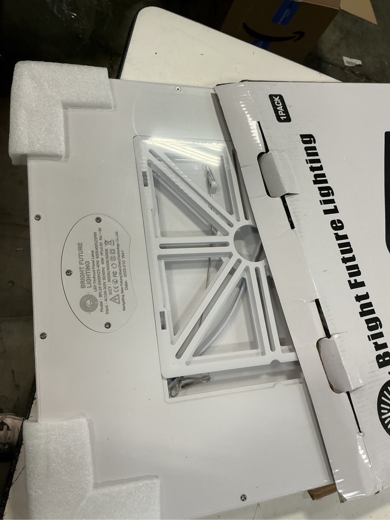 Condition photo showing Good Condition for square led flush mount ceiling light,16 inch 40w 3820lm led light 3000k,4000k,6000k cct selectable,flat panel super slim led ceiling light fixture,for living dining kitchen bedroom room (1pack-white) 16inch-1pack white