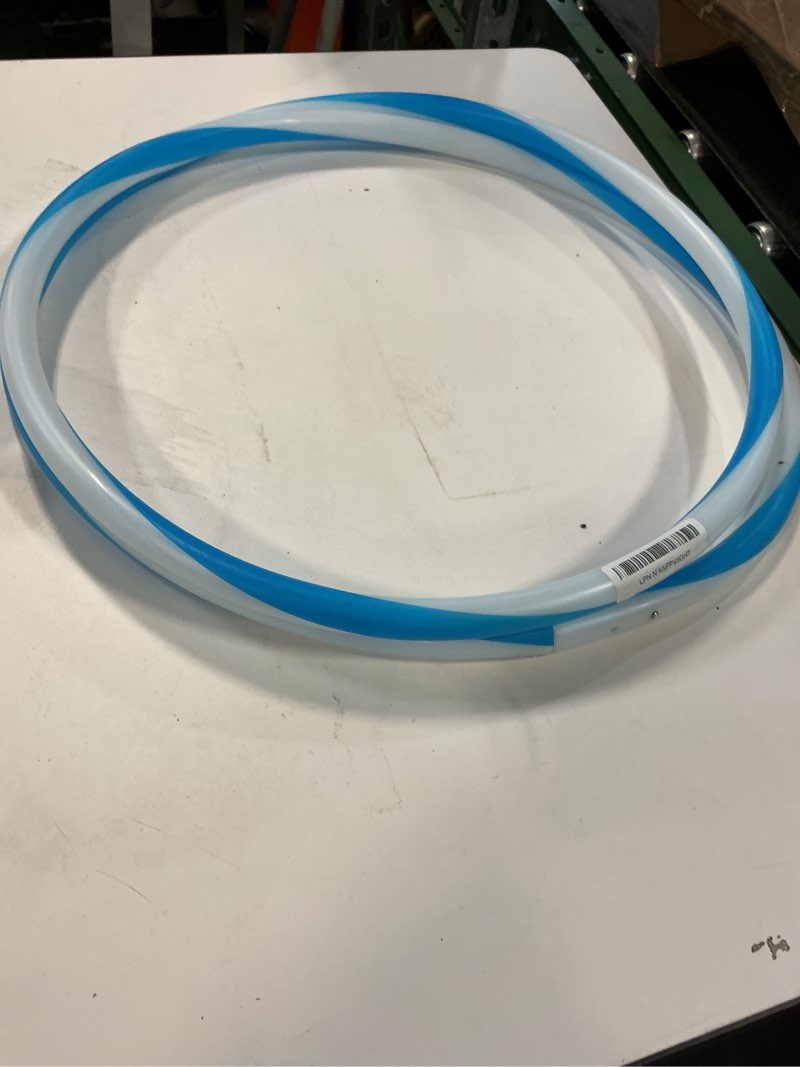 Condition photo showing As Is for LED Hoop Dance Exercise Light Up Hoop for Kids Adults Children, Fitness Equipment Weight Loss Color Changing Strobing Glow Lights, Hoop Hooper Gift(Two AA Batteries are Needed. Not Included) 36in-90cm Blue
