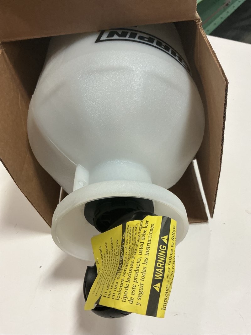 Condition photo showing Good Condition for chapin usa 20005 pump sprayer, 2 gallon, lawn and garden, hand pressurized, anti-clog filter, adjustable spray nozzle, spraying plants, watering, weeds, fertilizer and pests, translucent 2-gallon sprayer