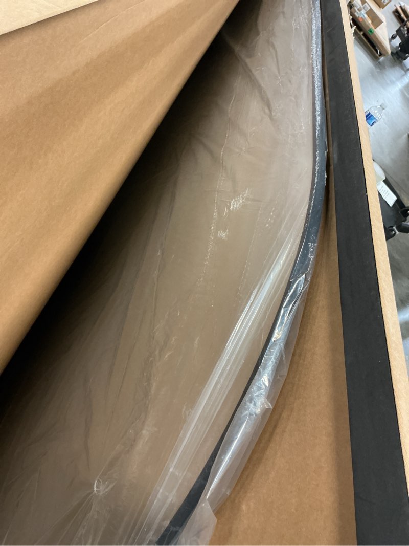 Condition photo showing Good Condition for Large Standing Mirror Full Length, 82"X44" Oversized Arched Floor Mirror Black Full Length Mirror with Stand, Hanging or Wall Mounted for Bedroom Living Room Clothing Store Gym, Tempered Glass Black-arch 82"L x 44"W