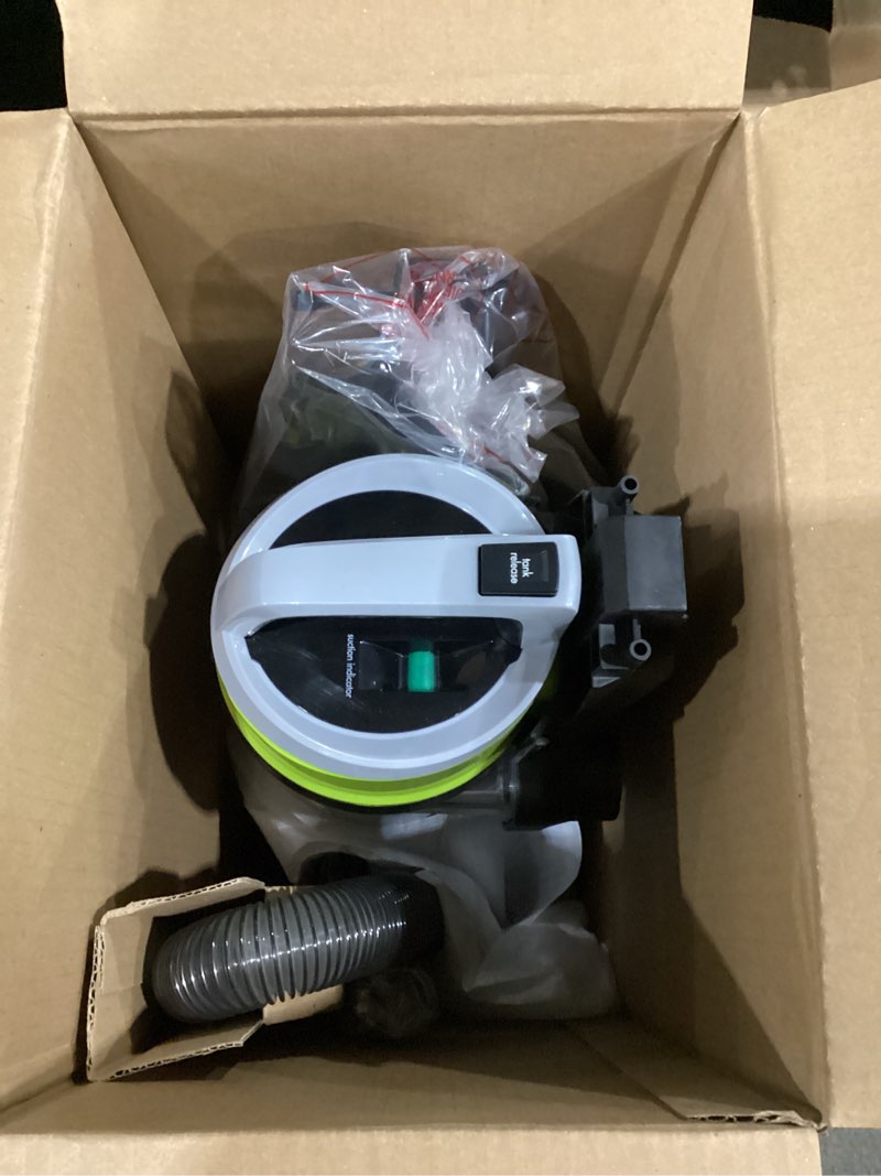 Condition photo showing As Is for not tested bissell cleanview swivel pet upright vacuum, swivel steering for maneuverability, triple action brush roll for pet hair, large capacity dirt tank & scatter-free tech, 2252 green