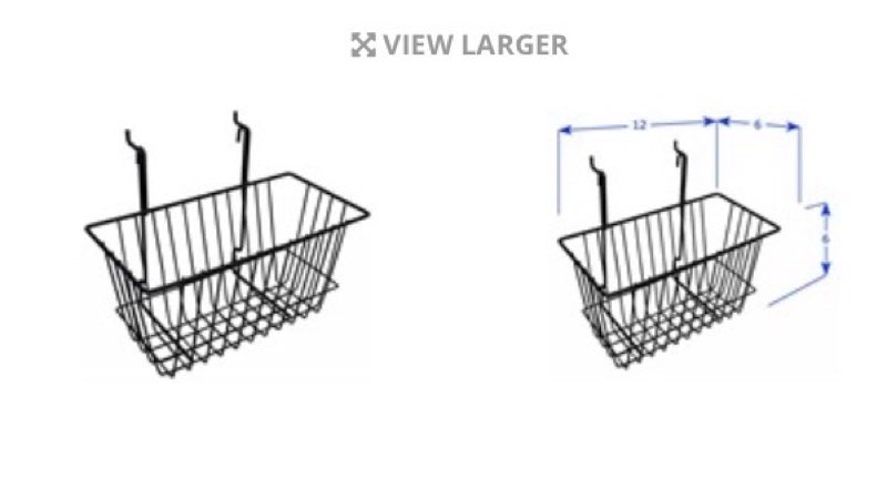 LARGER  Small Wire Storage Basket (Set of 6) Small Wire Storage Basket (Set of 6) Small Wire Storage
