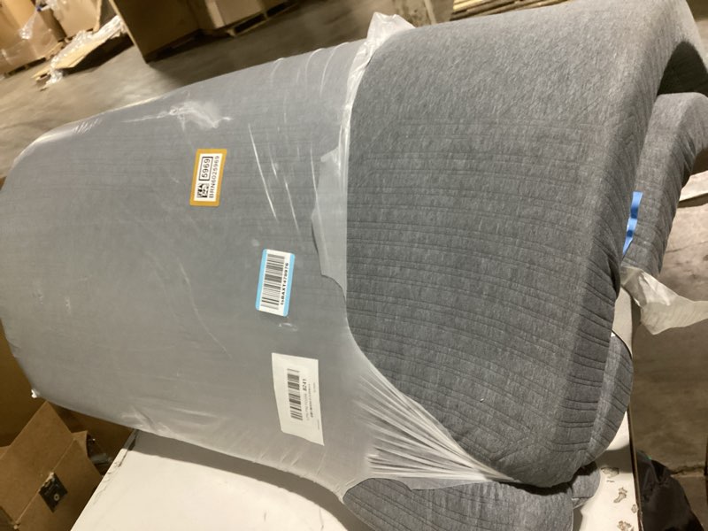 Condition photo showing New/Like New for BDEUS 3 inch Firm to Extra Firm Memory Foam Mattress Topper Twin Size for Big Guys, Supportive Mattress Pad for Back Pain Relief, Firm Foam Bed Topper with Senior Grey Cover, CertiPUR-US Certified