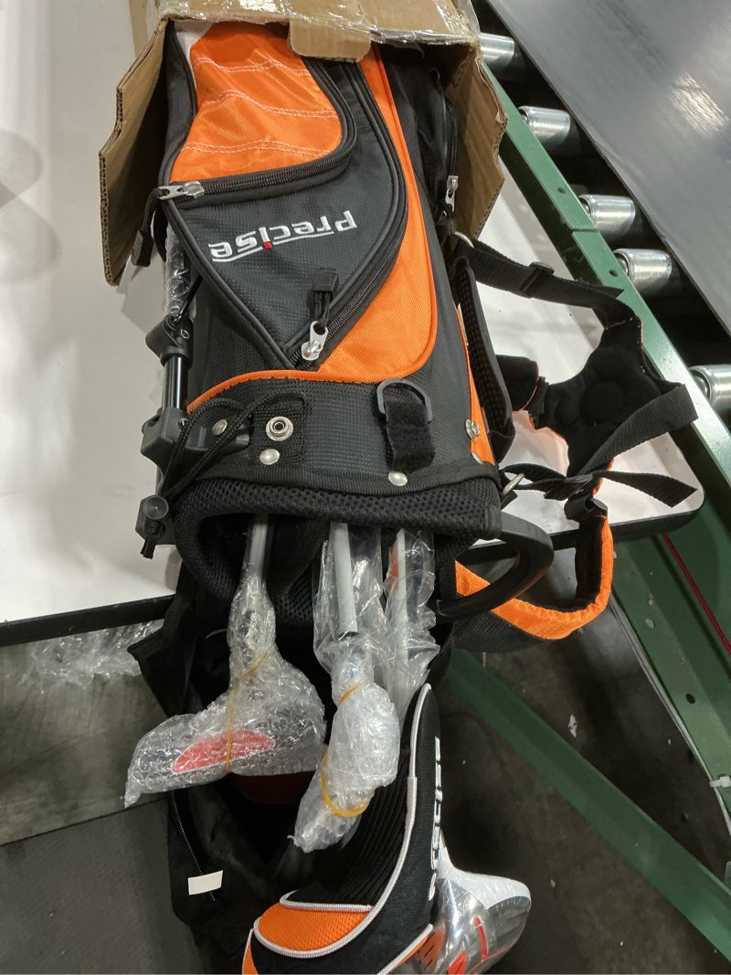 Condition photo showing Good Condition for Precise XD-J Junior Complete Golf Club Set for Children | 3 Age Groups Boys & Girls | Right Hand & Left Hand Kids Golf Clubs Set w/ 2 HC's, Flex Shafts & Lightweight Stand Bag with Dual Straps