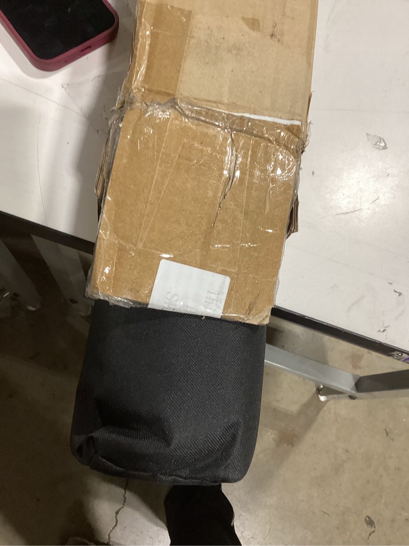 Condition photo showing As Is for outus mesh literature brochure holder with 8 pocket portable magazine display roll up magazine rack lightweight floor standing catalog office brochure display stand for business trade shows gray