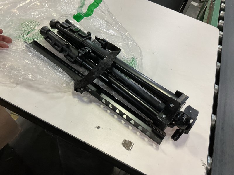 Condition photo showing As Is for Art Painting Display Artist Easel Stand,Ns Jymb Portable Metal Adjustable Easels for Painting Canvases Height from 17 to 66 Inch - Carry Bag for Table-Top/Floor Displaying and Wedding Signs - Black 66Black 1pack