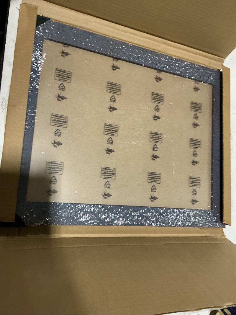Condition photo showing New/Like New for 12x16 frame, vintage 12x16 picture frame plexiglass glass for wall display, rustic 12 x 16 photo picture frame large, antique blue collage gallery wall picture frames, widen border blue 12x16