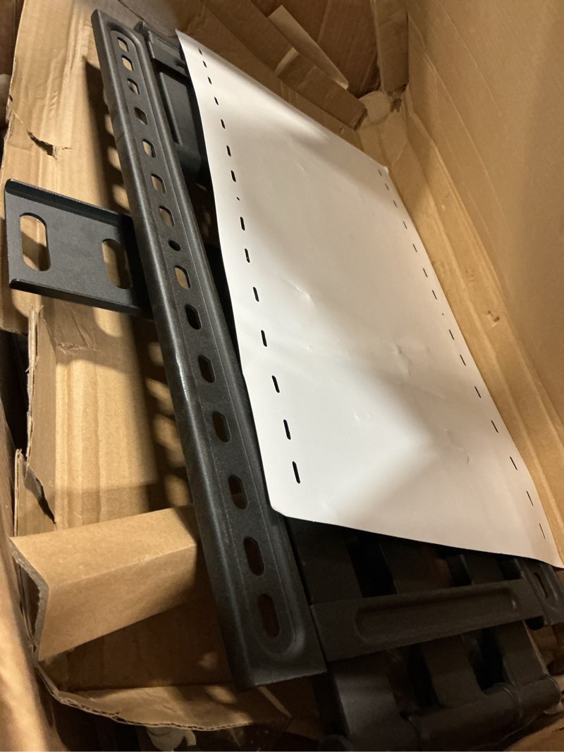 Condition photo showing As Is for monTEK Heavy Duty XXL Full Motion TV Wall Mount for 60-120 inch Extra Large TVs, Holds 265 lbs, Max VESA 900x600, 27.7" Extension, Swivel & Tilt, Preassembled, Fits 12–24" Studs, LED/LCD/OLED 4K/8K