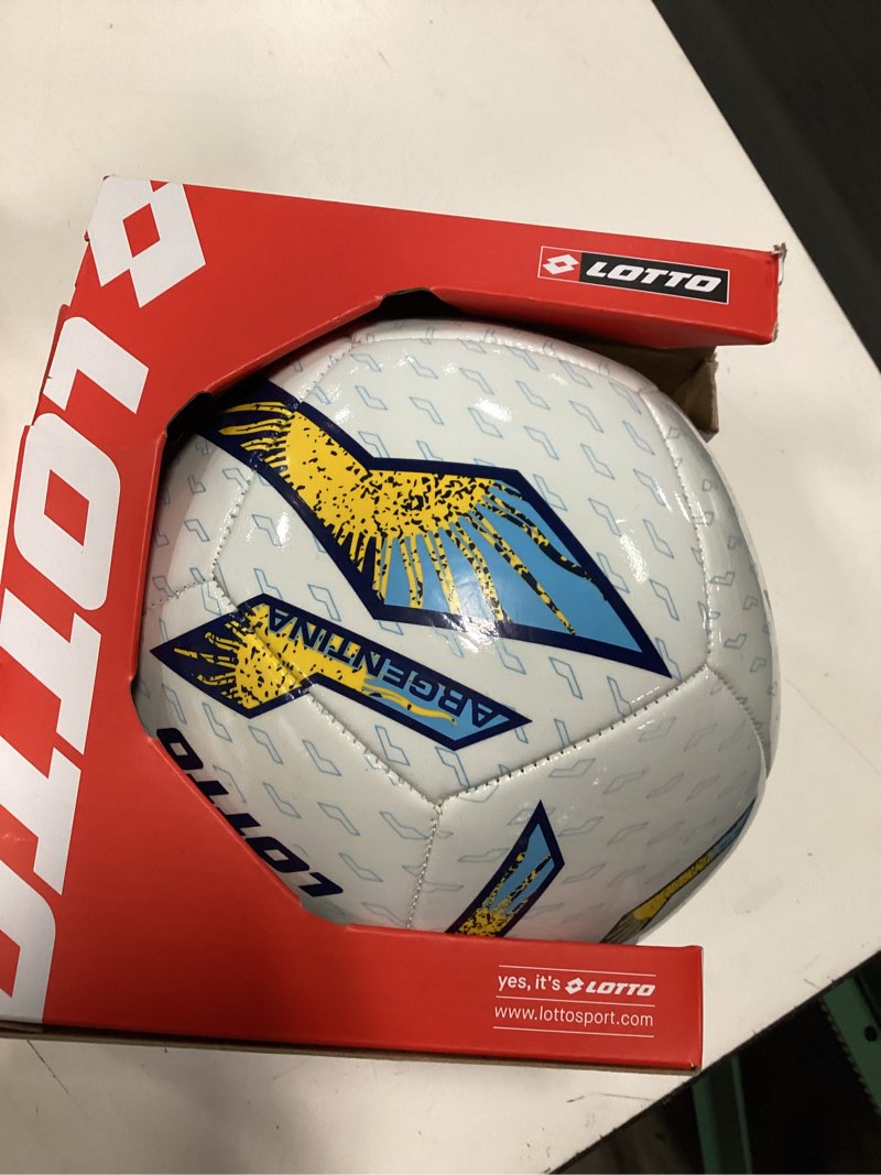 Condition photo showing Good Condition for lotto posto 800 argentina soccer ball size 4