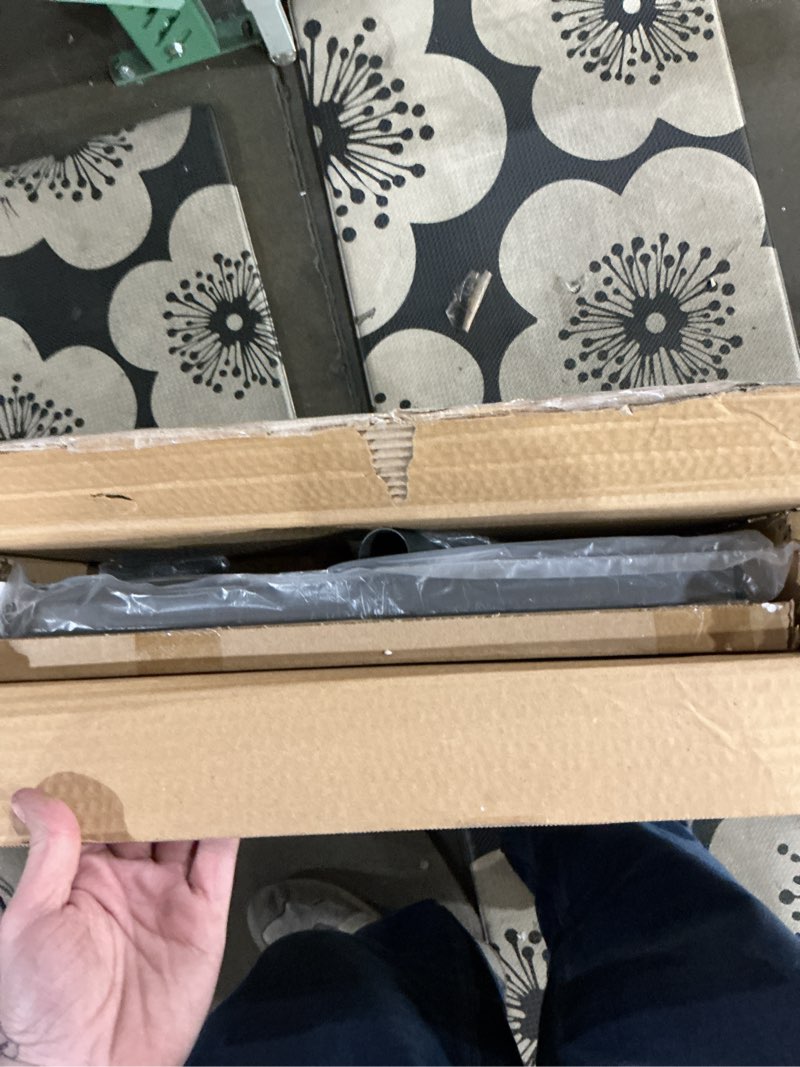 Condition photo showing New/Like New for Laptop Table Mobile Adjustable Height Portable Desk Notebook Swivel PC Computer Rolling Desk with Wheels, Laptop Stand for Couch Bedside Hospital Bed Table Oak Grey