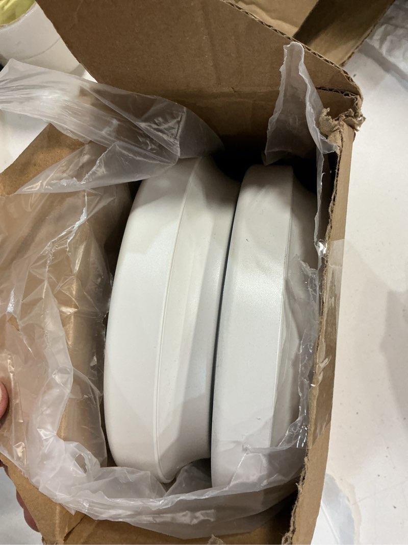 Condition photo showing Good Condition for 2-pack battery operated motion sensor led ceiling light, 7.2inch flush mount light fixture 6000k, wireless motion activated ceiling lamp in 400lm for closet pantry laundry stair(battery not included) white 7.2 inch-6000k