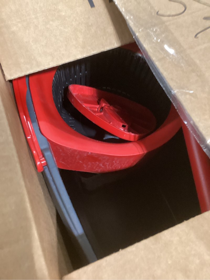 Condition photo showing As Is for O-Cedar RinseClean Spin Mop & Bucket System | Clean with Clean Water | Removes 99% of Bacteria Rinseclean Spin Mop & Bucket Cleaning System