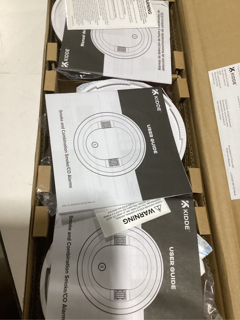 Kidde Smoke & Carbon Monoxide Detector for Home, 10-Year Battery Powered, Voice Alerts, 3-Pack
