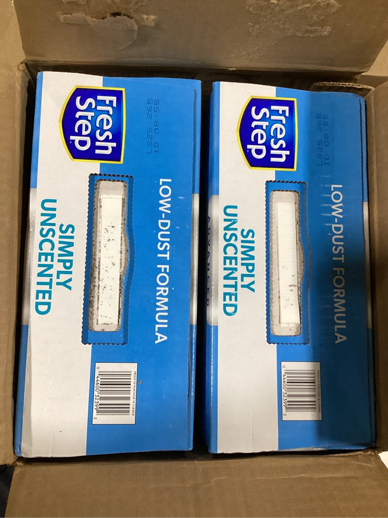 Condition photo showing Good Condition for Fresh Step Advanced Simply Unscented Clumping Litter, Fresh Step Unscented Cat Litter Fights Odor on Contact, 37 lbs. (2 x 18.5 lb. Box)