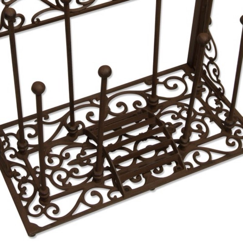 Woodside Cast Iron Boot Rack Organizer Storage Shoe Wellington Holder Scraper