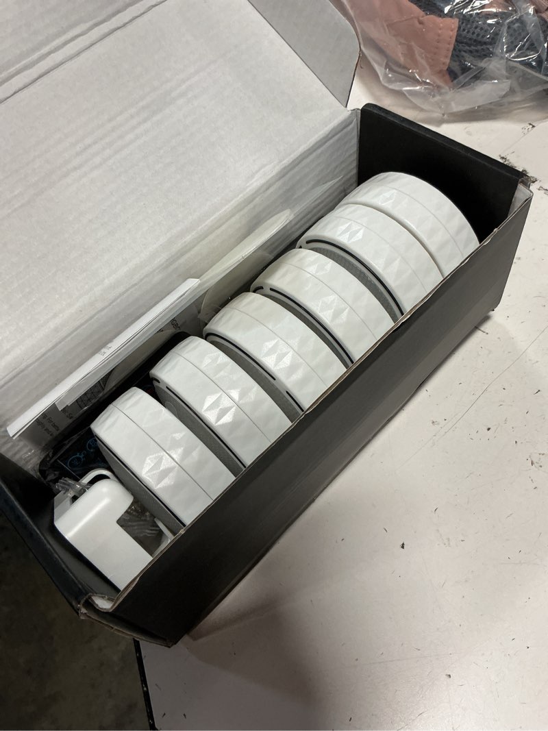 Condition photo showing Good Condition for tecomlight puck lights with remote control, battery operated wireless under cabinet lighting, stick on tap push lights for kitchen, shelf, 6 pack - white 6 pack white
