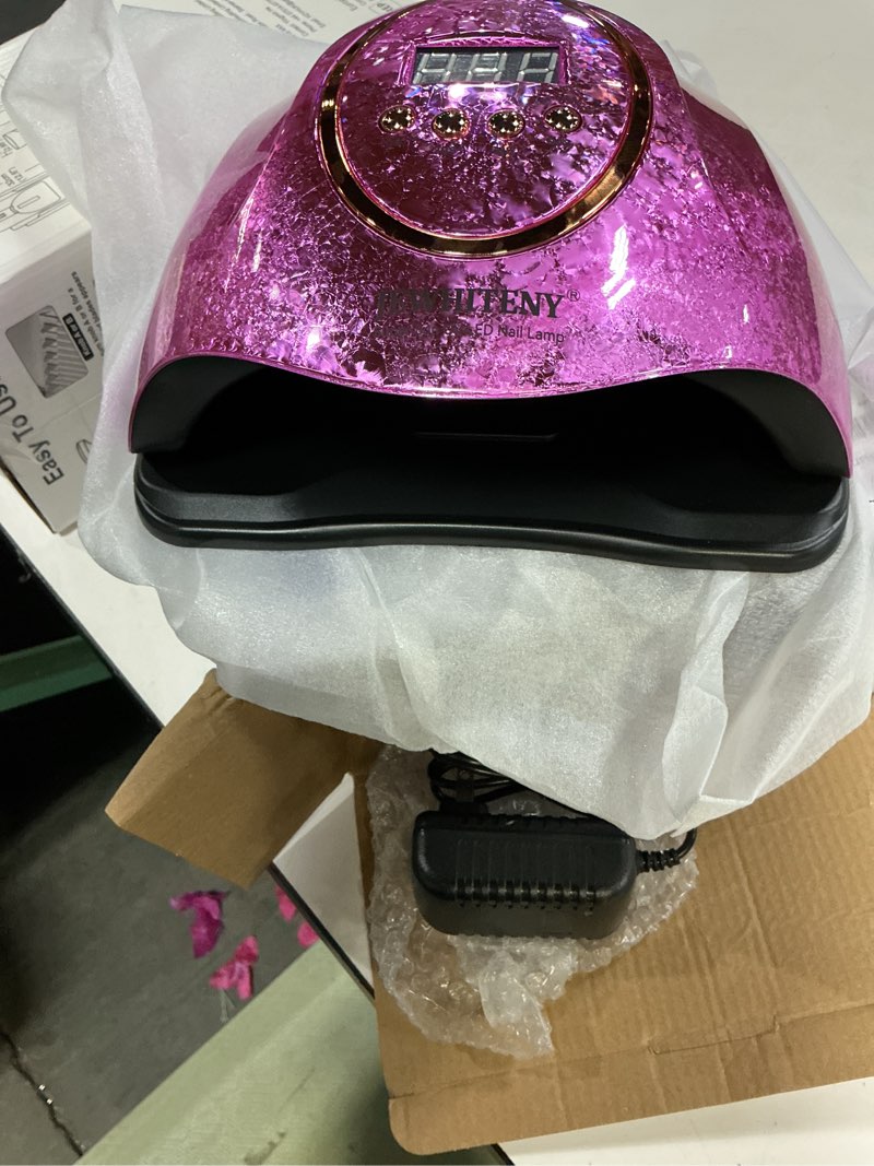 Condition photo showing Good Condition for JEWHITENY Pink U V Gel Nail Lamp:LED Nails Curing Lamp with Automatic Sensor & 4 Timers Nail Light with 66 Lamp Beads