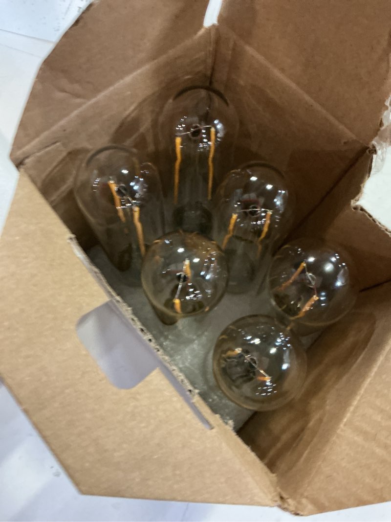 Condition photo showing New/Like New for energetic dimmable e26 edison bulb, ac120v soft white 2700k light bulb, 5w equal 60w 600lm tubular t10 led light bulbs for rustic pendant, chandeliers, wall sconces,pack of 6