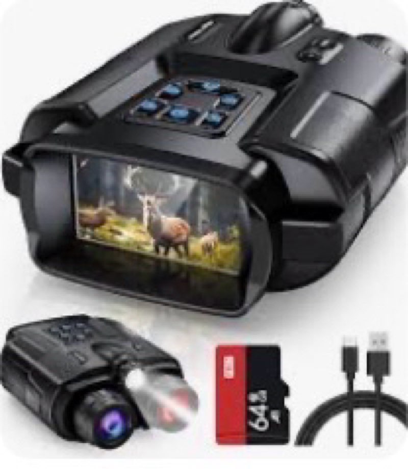 Diyimin Night Vision Goggles, 4K Night Vision Binoculars for Adults, 2000FT Infrared Night Vision Bi