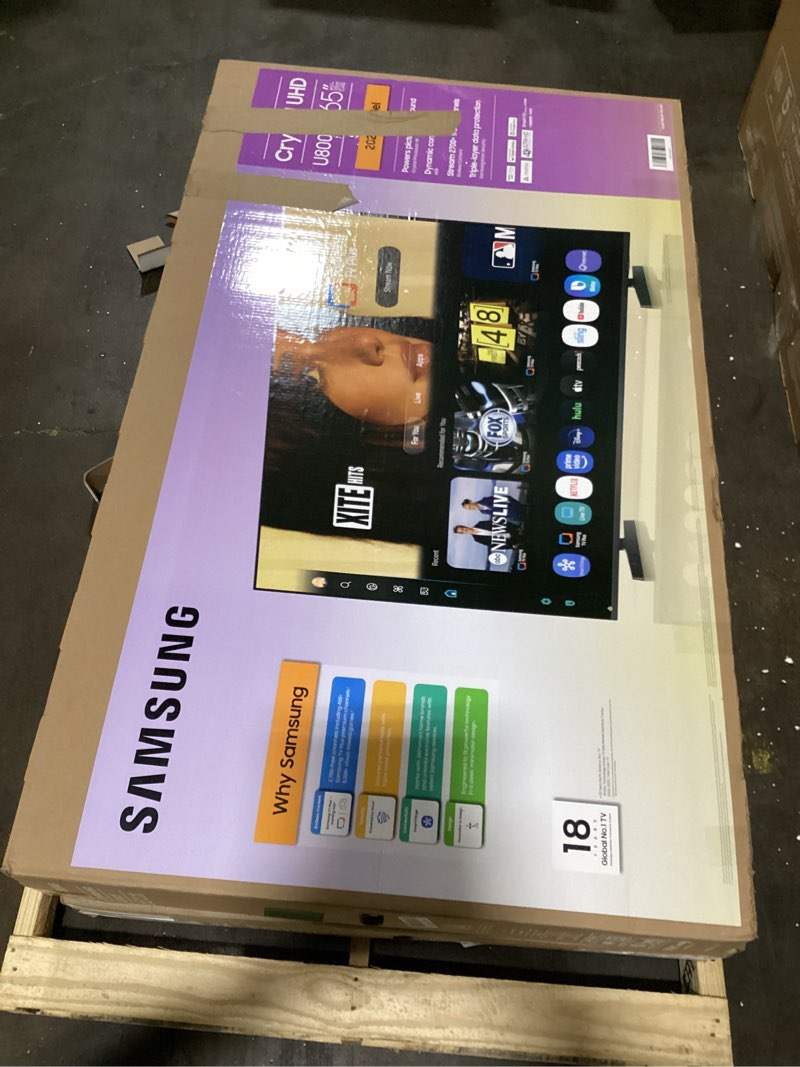 Condition photo showing As Is for Samsung 65-Inch Class Crystal UHD U8000F 4K Smart TV (2025 Model) Endless Free Content, Crystal Processor 4K, MetalStream Design, Knox Security, Alexa Built-in