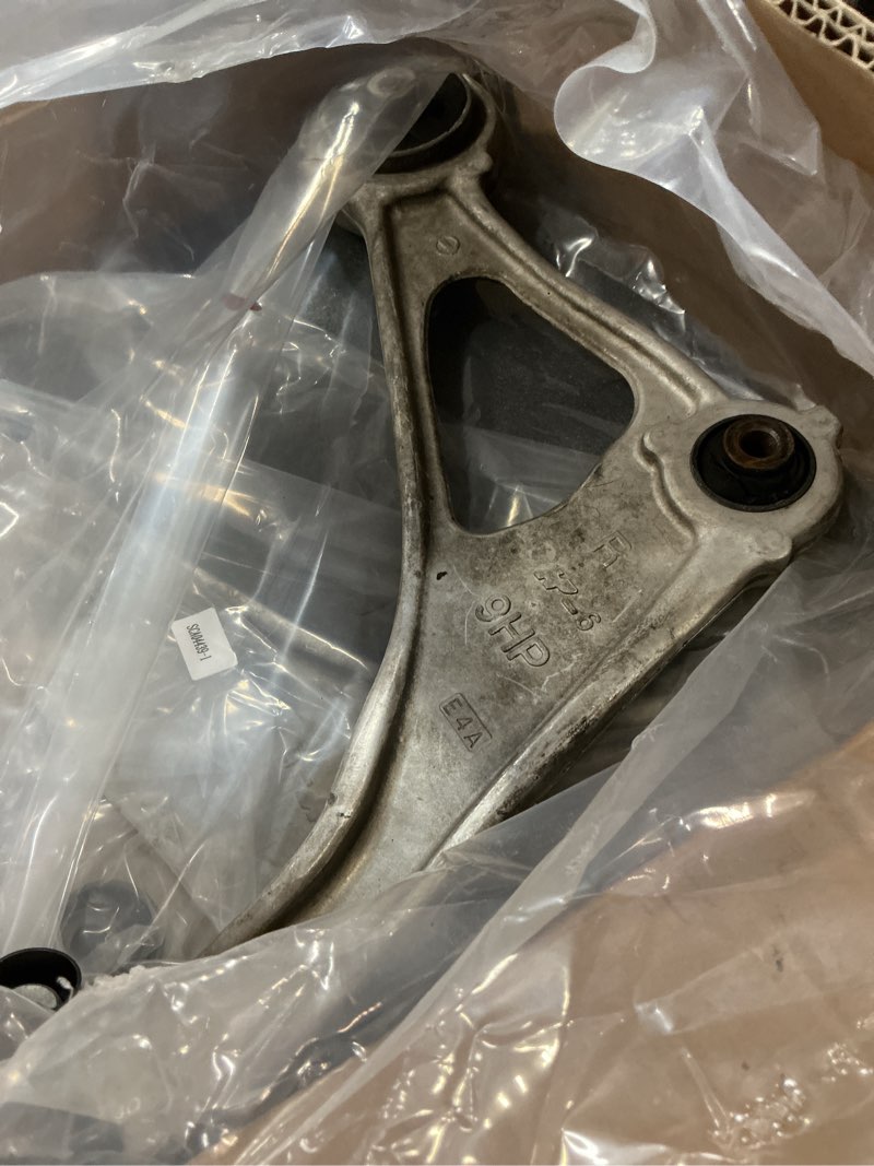 Condition photo showing As Is for front lower left and right control arms with ball joints replacement for altima all models 2015-2018