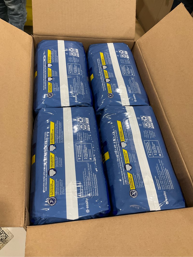 Condition photo showing New/Like New for Tena Protective Adult Incontinence Underwear for Men, Maximum, XXLarge, Gray, Disposable, 56 Count (Waist Size 55in-66in) 2X-Large 56