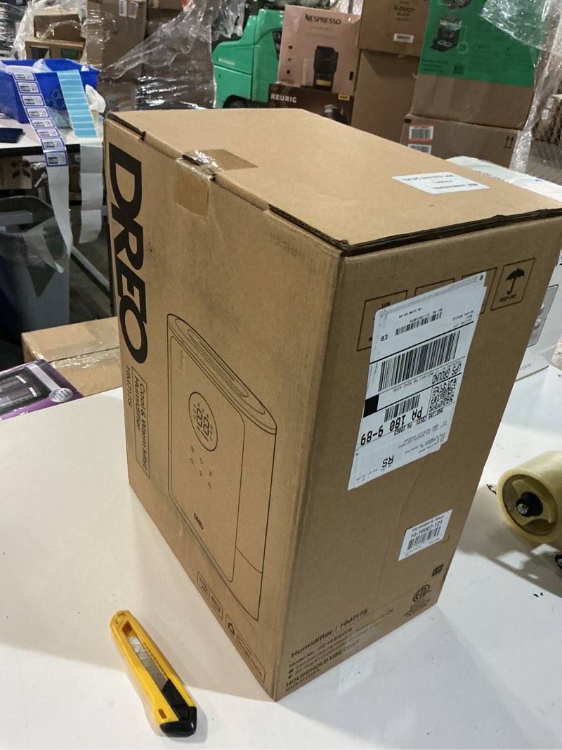 Condition photo showing New/Like New for Dreo 8L Smart Humidifiers for Bedroom 600ft², 80H Runtime Warm&Cool Supersized Mist Humidifier for Large Room Indoor, Quiet Whole House humidifier for Baby, Plants, with Alexa/Google, Silver, HM717S