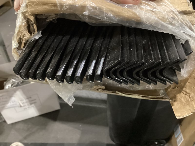 Condition photo showing New/Like New for metal fence posts 4 ft black (pack of 20) – heavy duty u post for wire fencing, rustproof powder-coated steel fence stakes, no-dig fence posts for farm, orchard, yard & temporary fencing 4ft-20p black