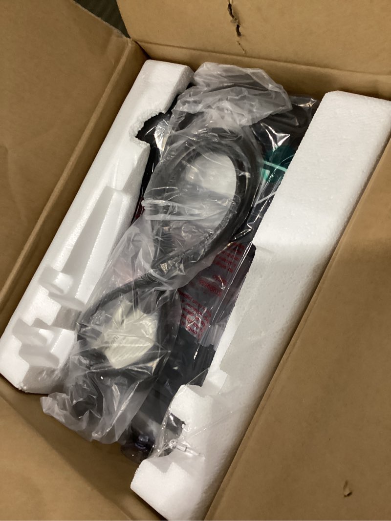 Condition photo showing As Is for Not tested Silonn Ice Maker Countertop, Portable Ice Machine with Carry Handle, Self-Cleaning Ice Makers with Basket and Scoop, 9 Cubes in 6 Mins, 26 lbs per Day, Ideal for Home, Kitchen, Camping, RV Black 26 lbs