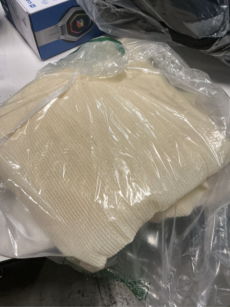 Condition photo showing Good Condition for sunny guard sun shade sail 10'x10'x14' right triangle butter cream uv block sunshade for backyard yard deck patio garden outdoor activities and facility(we make custom size) 1 0' x 1 0' x 1 4' butter cream