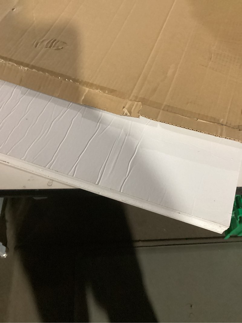 Condition photo showing Good Condition for WADLE Peel and Stick Tile Shower Waterproof Marble Tiles Wall Panels, 23.62"x23.62" Self-Adhesive Backsplash Tile, 10 Pack White 23.6" x 23.6" 10 Pack White 3