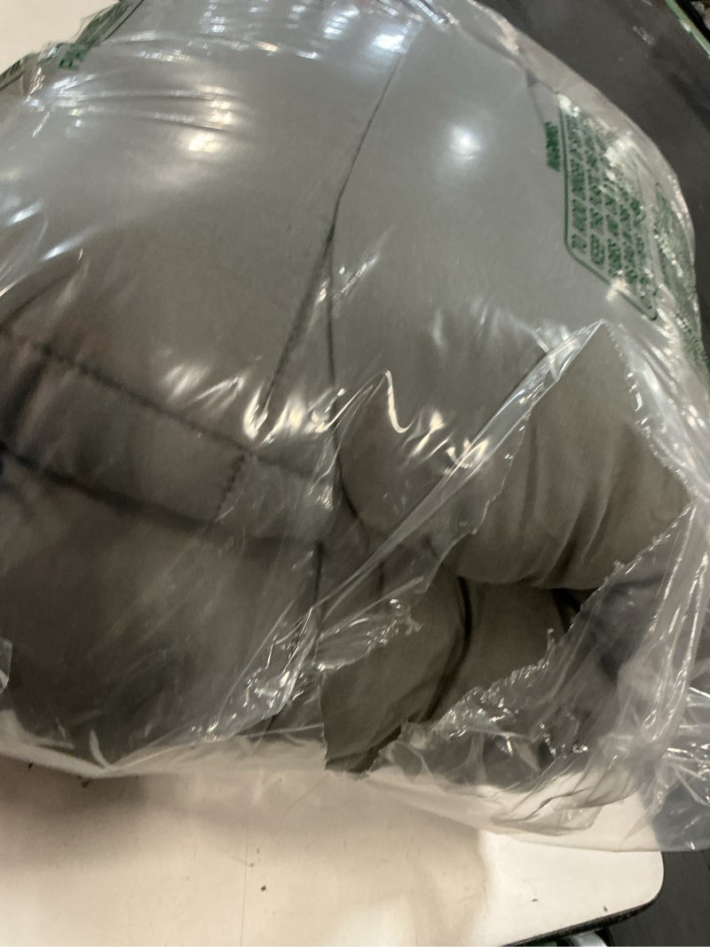 Condition photo showing As Is for downcool twin comforter set -all season bedding comforters sets with 1 pillow case -2 pieces bed set down alternative comforter set -grey twin bedding sets(64"x88")