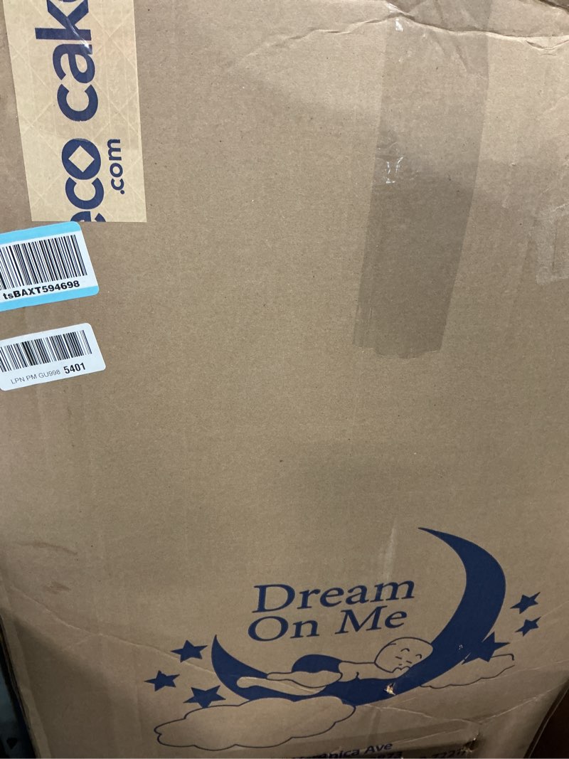 Condition photo showing Good Condition for dream on me twilight 5” 2-in-1 breathable spring coil crib & toddler mattress – firm infant side & plush toddler side, reversible design, waterproof vinyl cover, greenguard gold & jpma certified