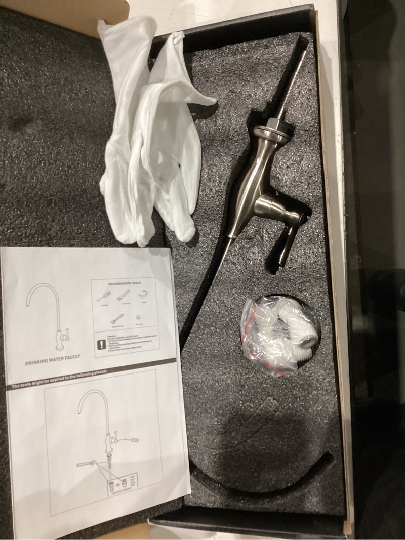 Condition photo showing Good Condition for stainless steel water filter faucet delle rosa commercial water filtration faucet for under sink water filter system modern brushed nickel kitchen bar sink drinking water faucet,non-air gap ro faucets