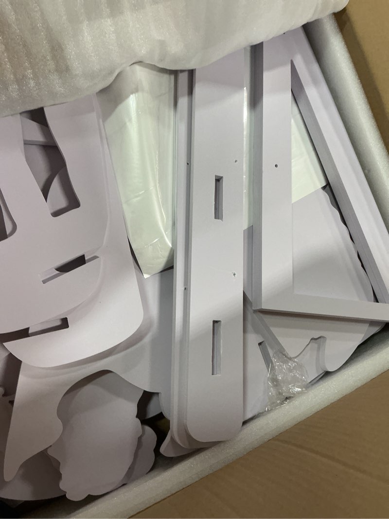 Condition photo showing Good Condition for Remerry 15 Pcs 3.4 ft Outdoor Nativity Scene Large White Solid PVC Christmas Yard Nativity Sets, Angel Kings Sheep Cattle Donkey Camel Manger The Birth of Jesus Scene Decorations