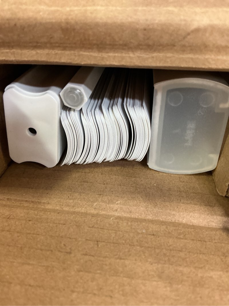 Condition photo showing Good Condition for  Project Source Room Darkening 1-in Slat Width 27-in x 64-in Cordless White Vinyl Room Darkening