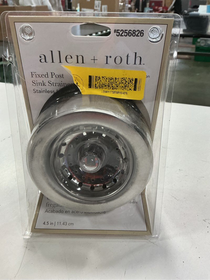 Condition photo showing Good Condition for Allen roth 5256826 fixed post sink strainer stainless