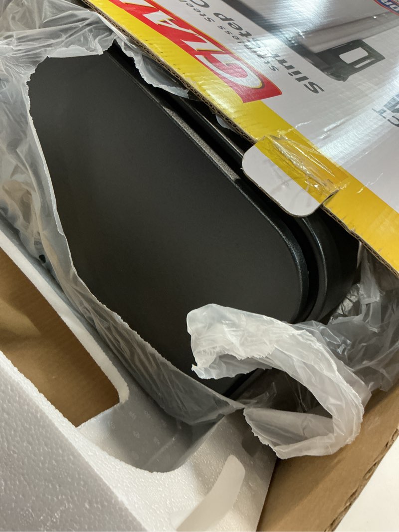 Condition photo showing Good Condition for glad 12 gallon slim stainless steel anti-microbial odor protection step can with glad 45ct 13g trash bags