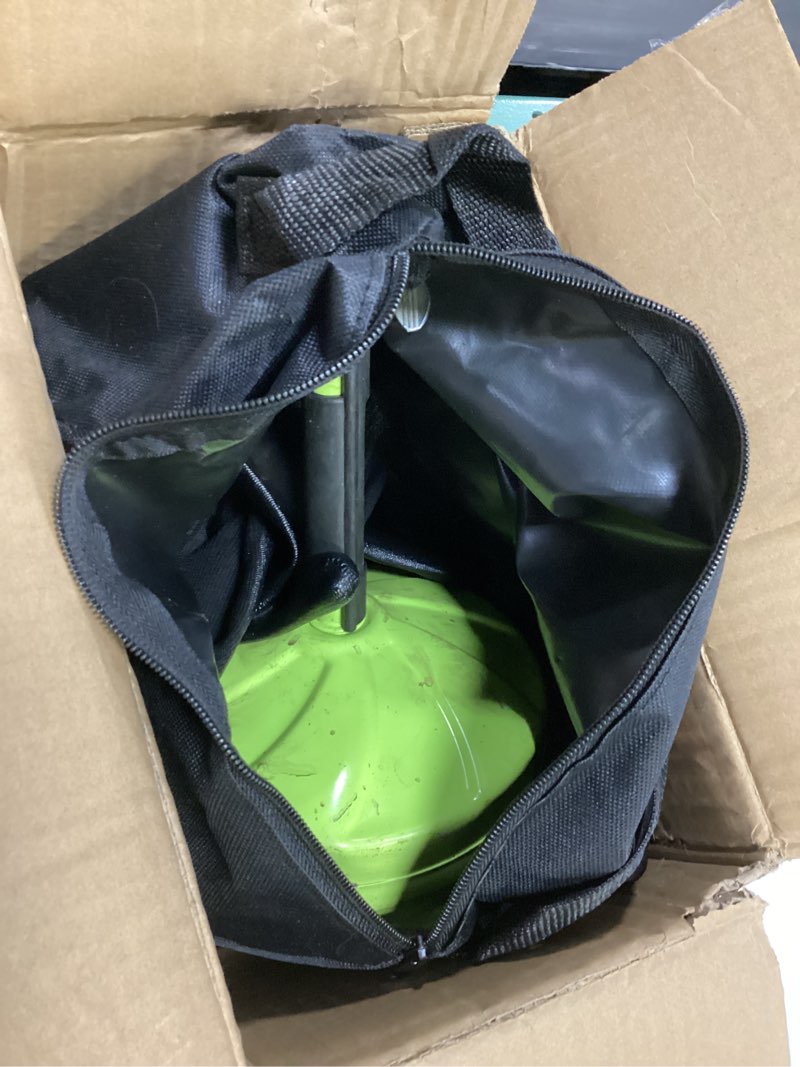 Condition photo showing As Is for drain snake 50 ft, plumbing snake for sink with drill attachment, snake drain clog remover for shower drain and sink, manual or powered use, comes with gloves and storage bag, 1/4 inch, light green