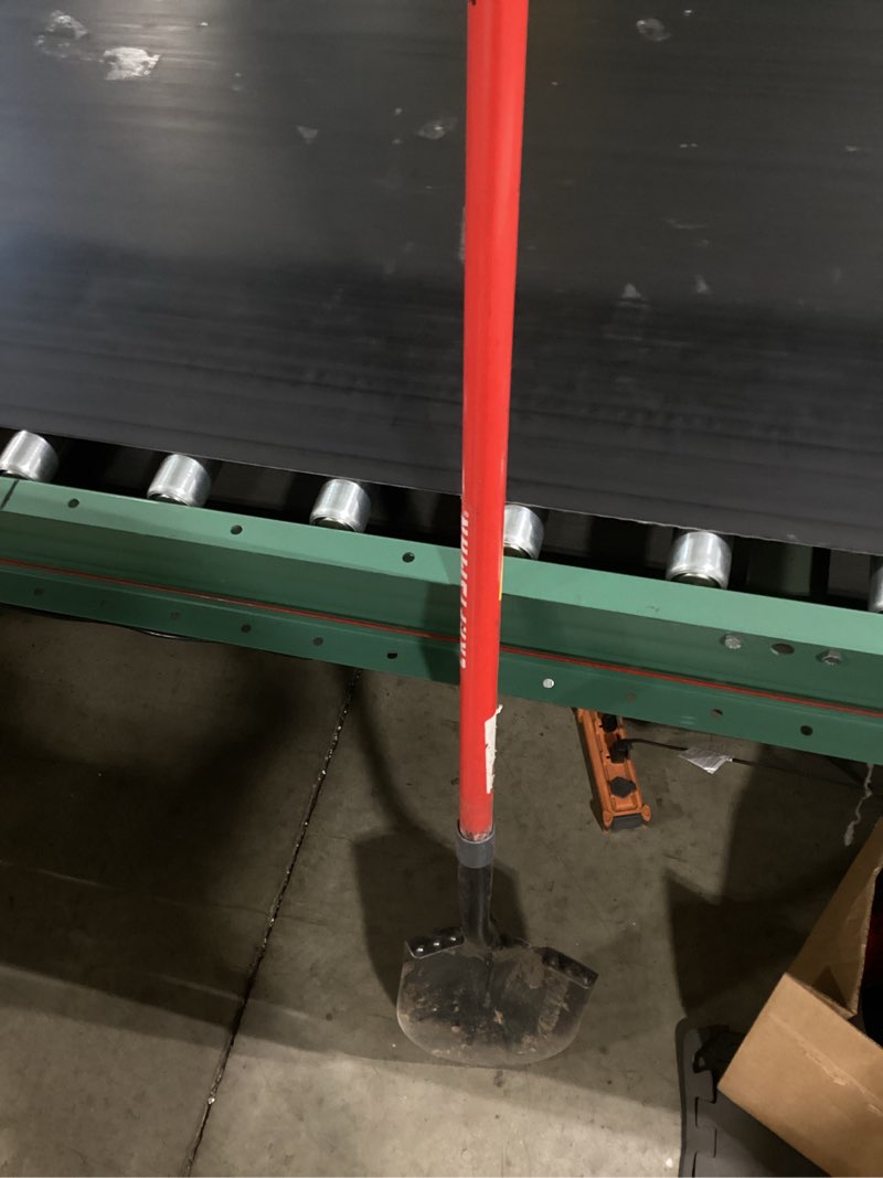 Condition photo showing As Is for craftsman 55-in fiberglass handle digging shovel