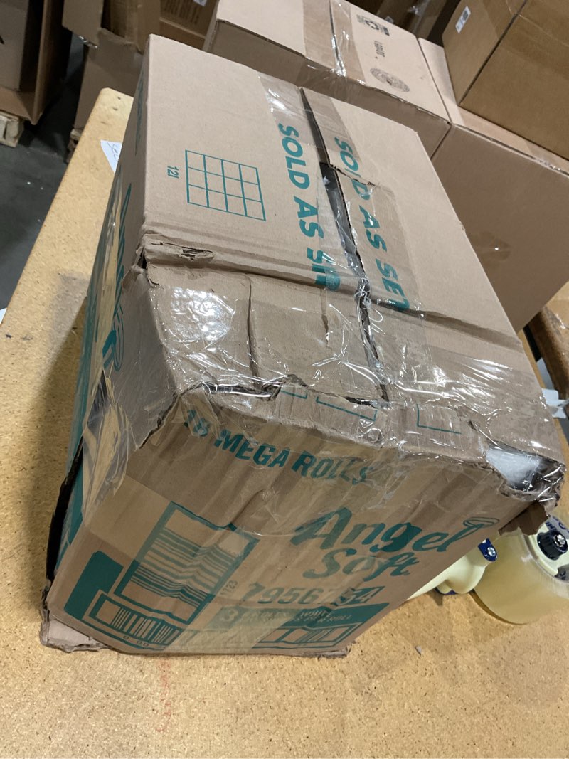 Condition photo showing New/Like New for angel soft toilet paper, 18 mega rolls = 72 regular rolls, soft and strong toilet tissue mega 320 sheet (pack of 18)