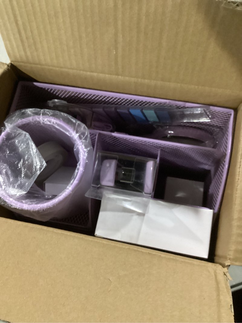 Condition photo showing Good Condition for Purple Office Desk Accessories Supplies, 12pcs Desk Organizers and Accessories with Tape dispenser and Stapler,Staples,Staple Remover,Pen Holder,Scissor,Ruler,Sticky Tabs,Tape,Ballpoint Pen,Clips Set