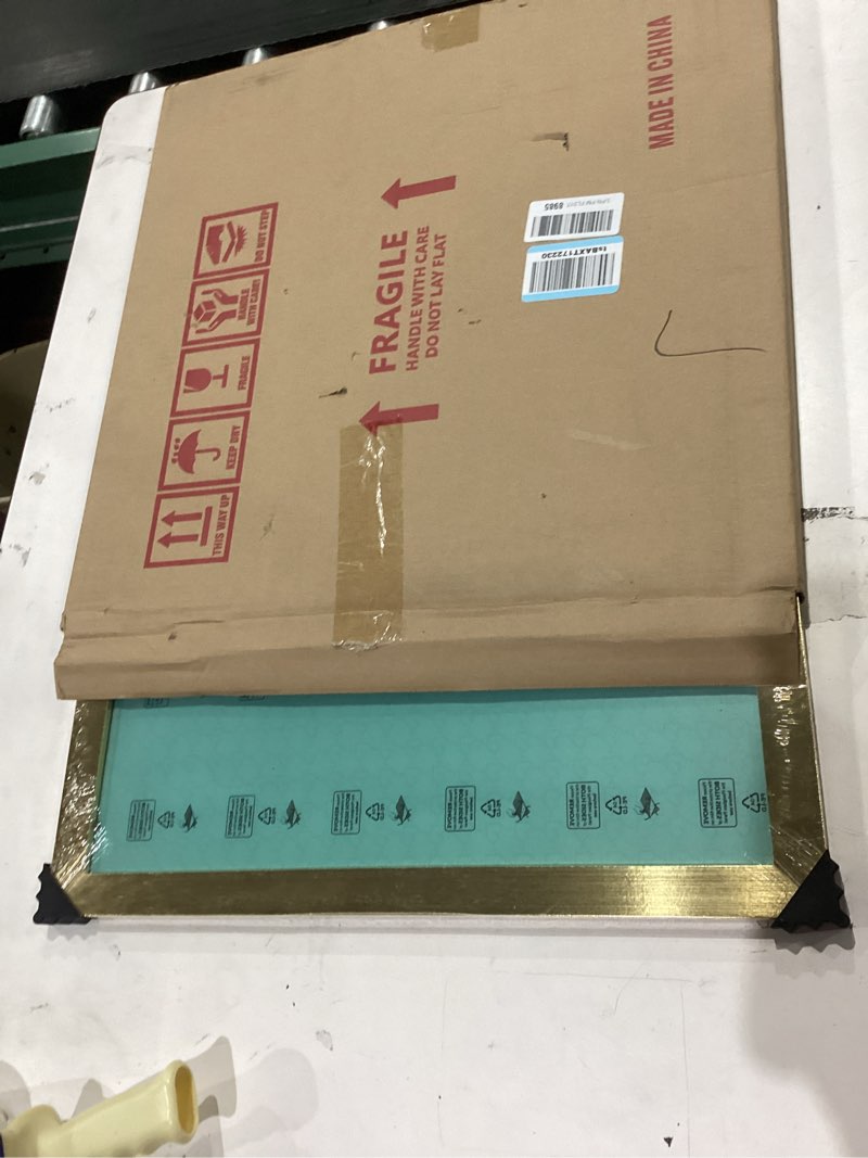 Condition photo showing Good Condition for LaVie Home 20 x 20 Picture Frame, Square Poster Frame with High Definition Plexiglass, Horizontal or Vertical Wall Gallery Poster Frames Suitable for Photos, Artworks, Posters,Puzzle, Gold 1pc 20x20 Gold