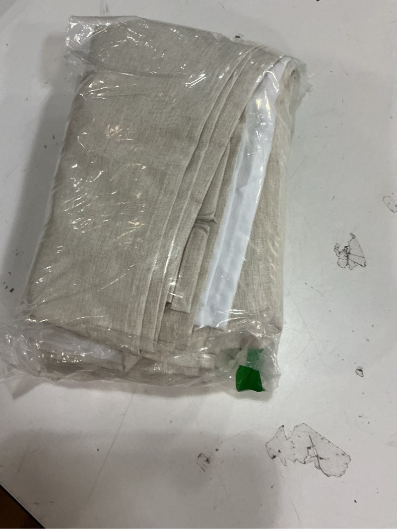 Condition photo showing Good Condition for No Hooks Polyester Textured Shower Curtain with Snap-in Fabric Liner Set, Hotel Luxury Decor Shower Curtains for Bathroom with See Through Top Window, Waterproof & Washable, 71Wx74H, Cream 71"W x 74"L (Pack of 1) Cream