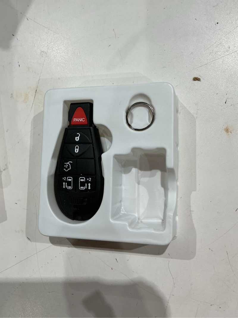 Condition photo showing As Is for car keyless entry remote fob kit compatible for chrysler town and country 2008-2016, for dodge grand caravan 2008-2019,volkswagen routan 2009-2014(m3n5wy783x iyz-c01c)