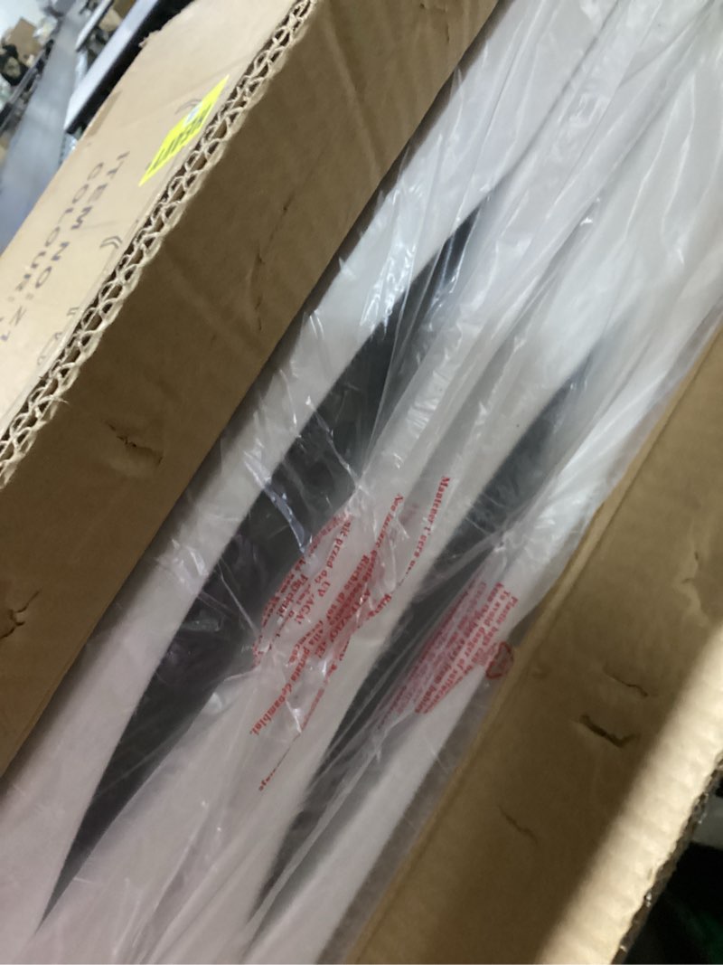 Condition photo showing Good Condition for Set of 2 Folding Table 4FT Camping Table Portable Heavy Duty Plastic Rectangular Outdoor Dining Table Steel Legs Fold-in-Half with Carrying Handle for Indoor,Picnic,Party,Wedding,Events(White) 4 FT White 2