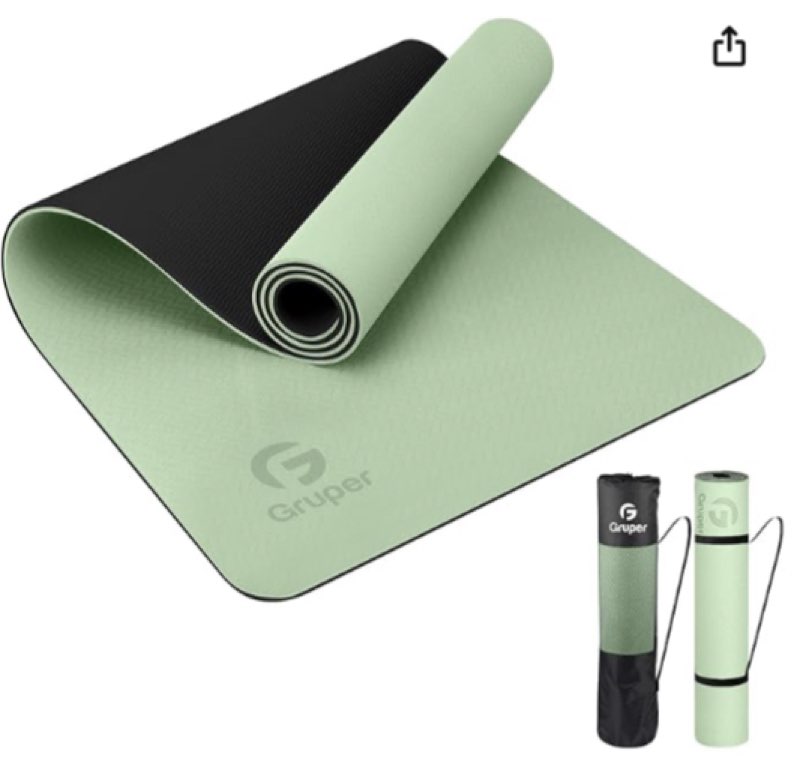 Yoga Mat Non Slip, Eco Friendly Fitness Exercise Mat with Carrying Strap,Pro Yoga Mats for Women,Workout Mats for Home, Pilates and Floor Exercises