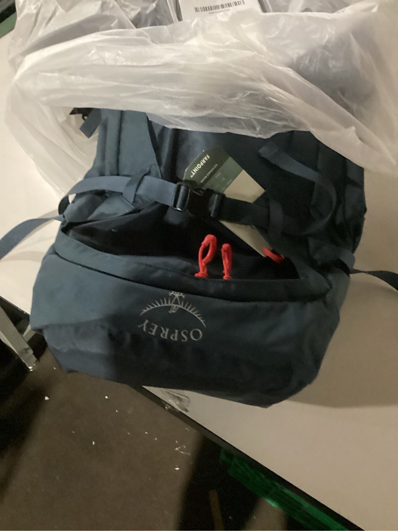 Condition photo showing Good Condition for Osprey Aether 55L Men's Backpacking Backpack, Garlic Mustard Green, L/XL Large-X-Large blue